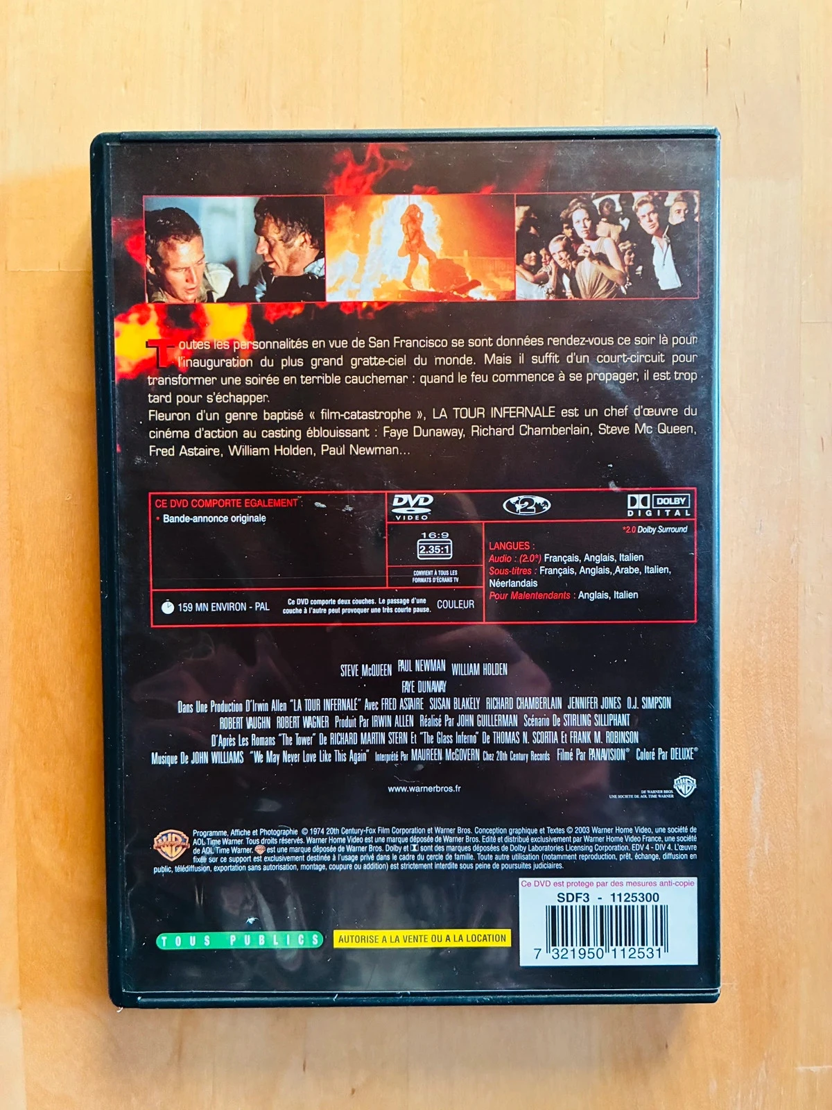 DVD A Torre Infernal Steve McQueen Paul Newman. – photo 3
